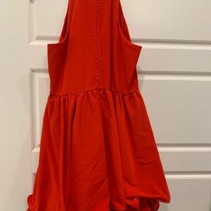 Mini Red Flare Dress
